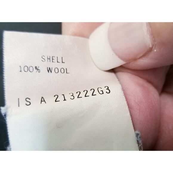 VTG-JH Collectibles Women's Blue/Black Houndstooth Long Sleeve Wool Blazer Sz 12 - Picture 11 of 12